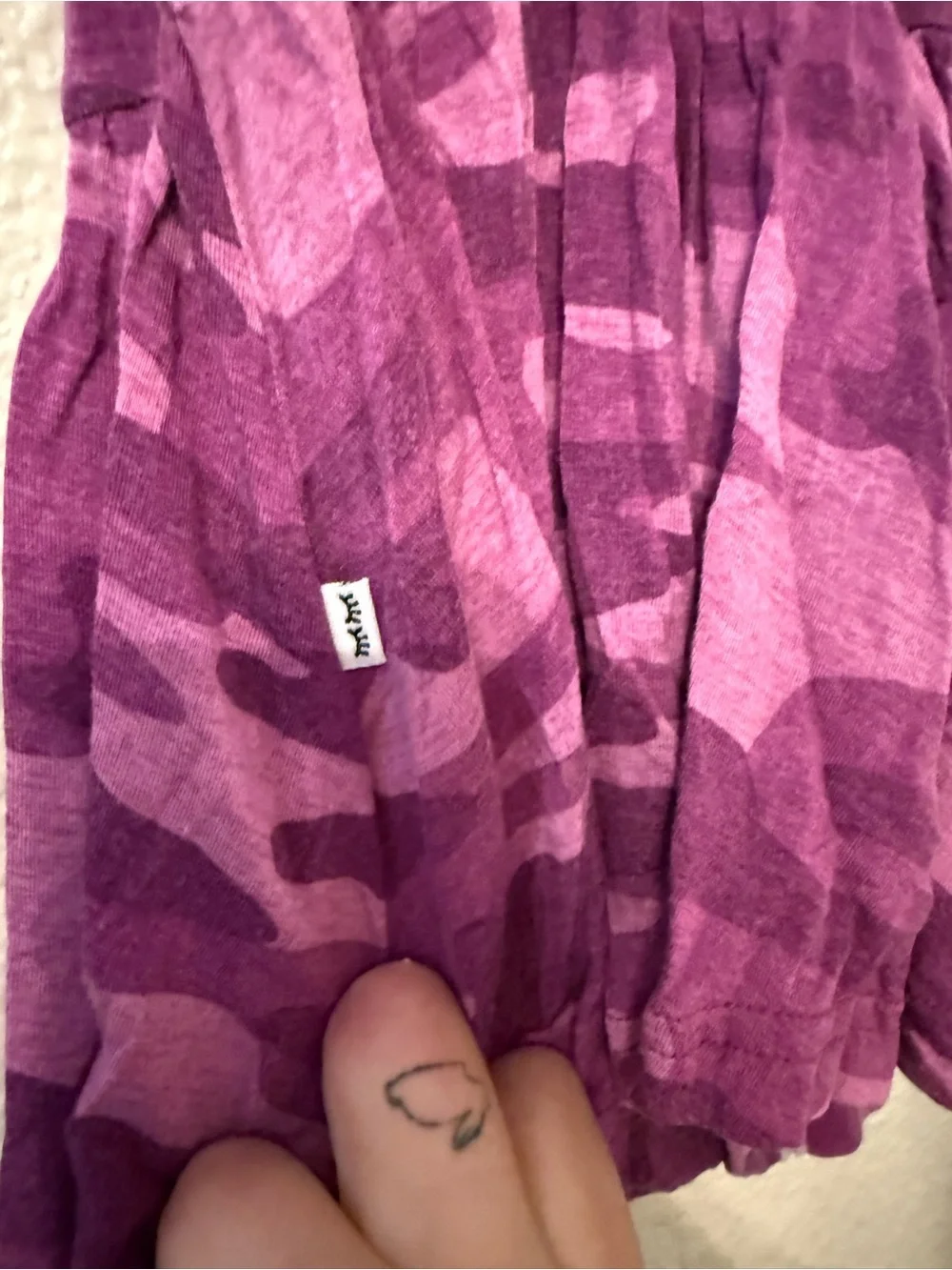 Little Sleepies Purple Camo Flutter Sleeve Dress